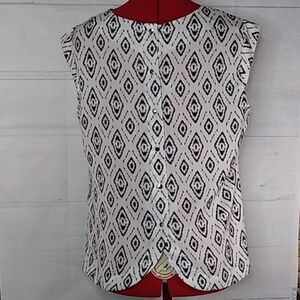 Abs Platinum Sleeveless Blouse Sz L